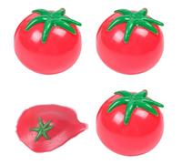 Sticky Balls, 3Pcs Tomato-shaped Squeeze Stress Balls Made from TPR Material - Fun Prank Water Props and Toys for Kids, Anti-stress Relief Toys