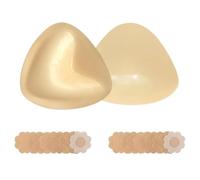 Sticky Bra Stick On Bra, Strapless Bras for Women with Push Up Enhancement, Backless Sticky Bra for Various Outfits, Comfortable and Secure Adhesive Design for Everyday Wear, Pair of Reusable Self Adh