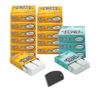 Sticky Bumps Original Surf Wax Bundle | 85g - 12 Pack Warm/Tropical (69°F/20°C) + 4 Pack Basecoat (All Temp) + Surf Wax Comb | Long-Lasting, Biodegarbale | Great Bump Building & Grip