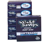 Sticky Bumps SOFTBOARD Wax - 6 Pack (Choose Temperature) (Cool/Cold)