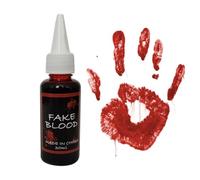 Sticky Costume | Edible Stage Fake Blood Party Color Stage Fake Edible Blood, 1.05 Oz Fake Blood Effect Realistic Blood Sticky Makeup Washable Eye Drops Teeth Mouth Nose Her