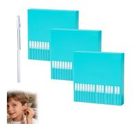 Sticky Ear Cleaning Buds，24pcs Sticky Ear Cleaning Sticks， Reusable Earwax Removal Adhesive Swabs,Gentle Does Not Harm Ears Care for Adults Children and Elderly (3 PCS,Large)