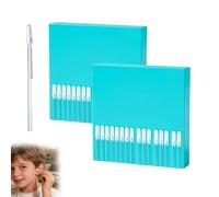 Sticky Ear Cleaning Buds，24pcs Sticky Ear Cleaning Sticks， Reusable Earwax Removal Adhesive Swabs,Gentle Does Not Harm Ears Care for Adults Children and Elderly (2 PCS,Large)