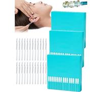 Sticky Ear Cleaning Stick 24 Pack - Sticky Ear Cleaner Tool Reusable Sticky-Tip Earwax Remover Sticks Ear Pick for Effective Ear Wax Removal, with Storage Case, for Adults (3 Boxes)
