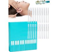 Sticky Ear Cleaning Stick 24 Pack - Sticky Ear Cleaner Tool Reusable Sticky-Tip Earwax Remover Sticks Ear Pick for Effective Ear Wax Removal, with Storage Case, for Adults (1 Box)