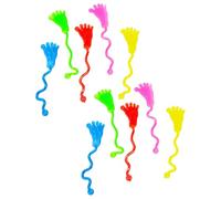 Sticky Feet Elastic Toys - 10 Pieces, Elastic Pinch Fidget Toy Set | Glitter Silicone Retractable Game Kit Bag for Classroom Birthday Jokes Acts