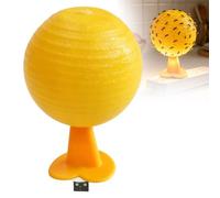 Sticky Fly Trap Balls Indoor,Reusable Sticky Fruit Fly Catcher Balls,Fruit Fly Catcher & Indoor Plant Fly Stickers,Large Hanging Fly Trap Ball for Flower Pots,Courtyards,Orchards，B