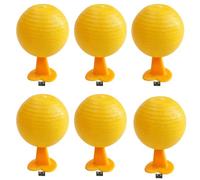 Sticky Fly Trap Balls Indoor,Reusable Sticky Fruit Fly Catcher Balls,Fruit Fly Catcher & Indoor Plant Fly Stickers,Large Hanging Fly Trap Ball for Flower Pots,Courtyards,Orchards，B-6PC