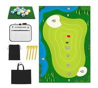 Sticky Golf Game for Kids & Adults - Indoor Outdoor Battle Golf Practice Training Mat, Chip It Velcro Golf Chipping Games, Toss Game Toys for Boy Girl Men Women Family Office Gift for Party Christmas