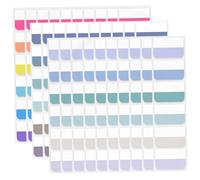 Sticky Index Tabs, 180PCS 18 Colors Sticky Tabs, 1.8x1.1 Inch Writable Annotation Tabs, Repositionable Book Tabs for Annotating Books, Notebooks, Bible, Binder, File Folder, Planner