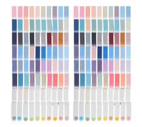 Sticky Index Tabs, 60 Colour Set, Paper, Portable Highlight Strips