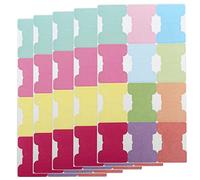 Sticky Index Tabs 60PCS Writable Sticky Notes Flags Paper Blank Monthly Tabs Planner Stickers Double Sided Page Markers Book Tabs Annotation Tabs, for Labeling Classifying Planning, 12 Colours