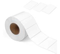Sticky Labels Roll, 1000 Self Adhesive Labels White Sticky, Printable Self-Adhesive, Blank Label Stickers for Office, Kitchen, Supermarket and Laboratory (60 * 30MM)