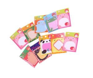 Sticky Memo Notes 10 Piece Pack, 20 Sheets Per Pad, 3.15x2.09inch Reminder Pads for School Desks, Drawer Sorting, Daily Lists