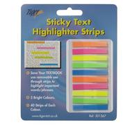 Sticky Neon Highlighter Strips Repositionable Memo Note Tabs x 200