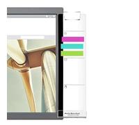 Sticky Note Board - Acrylic Monitor Side Panel, Adhesive Transparent Memo Board | Clear Desktop Organizer for Notes Reminders, Screen Message Holder for Office, Home, Students, Professionals