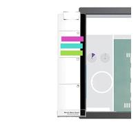 Sticky Note Board | Side Memo Board for Monitor with Stand | Message Organizer for Screen and Desk with Sticker for Home, Computer and Laptop