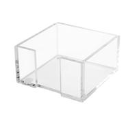 Sticky Note Holder - Durable Clear Desktop Organizer with Anti-Slip Silicone Pads - Perfect for Office, Home,Classroom - Versatile Memo Pad Dispenser (Transparent,1pc)