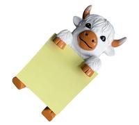 Sticky Note Holder for Desk Popping Dispenser with Highlands Cow Figurines Statues Ornament Home Offices Decors Highlands S Cow Popping Sticky Dispenser