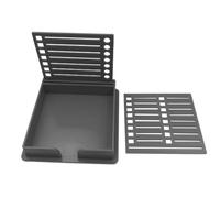 Sticky Note Holder for Desk, Sticky Note , Versatile Portable Note - Portable for Sticky Notes, Storage Box with Double Insert for Self-Adhesive Notepads in the FO