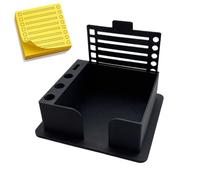 Sticky Note Organizer - 4.49x4.09x1.57 inches Reusable Stencil Tool, Desk Stationery Accessory | Student Teacher School Desktop Planner With Compact Fit Storage, work-space Organization Aid Home Offic