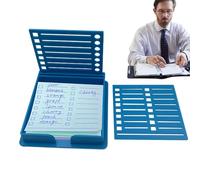 Sticky Note Organizer, Versatile Sticky Note Stencil, Portable Sticky Note Holder Stencil, Double Insert Storage Box for 3x3inch Self-Adhesive Note Pads