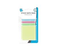 Sticky Note Pads - 4 Pack / 40 Sheets per pad - Neon or Pastel Colours (Pastel)