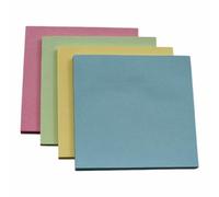 Sticky Note Pads - 4 Pack - 7.5cm x 7.5cm Square Adhesive Notes - 40 Sheets Per Pad for Home, Office & School Use (Neon)