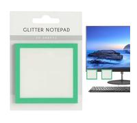 Sticky Note Pads | Glitter Notepads Stationery - Journaling Supplies, Writing Memo Notepad for Books Annotation Office Textbooks Student Teacher Study Classroom