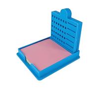 Sticky Note Stencil, Reusable Notes Dispenser, Desktop Dispenser with Stencil Memo Pad Organizer for Students, Teachers, Coworkers, Workplace, School