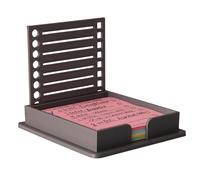 Sticky Note Stencil, Self-Adhesive Sticky Note Holder, Space-saving Sticky Note Holder with Stencil, Sticky Note Organiser for Effortless Storage and Maximum Work Efficiency