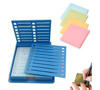 Sticky Note Stencil, Sticky Note Holder with Stencil 3x3 Sticky Note Line Stencil and Holder, Perfect for to-Do Lists, Home, Office, Sticky Notes Dispenser, Reusable Note Organizer