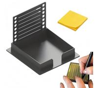 Sticky Note Stencil,Sticky Note Line Stencil and Hold/er,Sticky No/te Hold/er with Stencil,Stic/ky Note Organizer Dispenser,Post It Note Tem/plate Box,Reusable Note Organizer,To Do List St/encil#Black