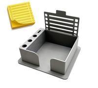 Sticky Note Stencil, Storage Box for Notes, Reusable Desk Dispenser for School, Office, Home, Study