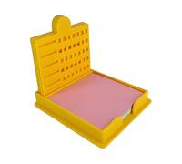 Sticky Note Stencil Template,Sticky Notepad Holder | Desktop Dispenser with Stencil Memo Pad Organizer for Students, Teachers, Coworkers, Workplace, School
