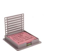 Sticky Note Stencil Template with Sticky Note,Sticky Note Holder with Stencil,Sticky Note Line Stencil and Holder,Reusable Note Organizer for 3x3 Self-Sticky Note Pads1 (1pcs)