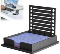Sticky Note Stencil,to Do List Sticky Note Holder,3x3 Inch Notes Template,Can Help You Organize Your Notes for Desk Office Home School Accessories (Black,Without Sticky Notes)