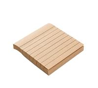 Sticky Note Strong Adhesive Notebook Sticky Note Notebook Fashionable Simple Portable Brown Horizontal Stripes 75 X 75 Mm 80 Sheets X 1 Book Fashion Design