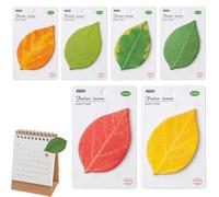 Sticky Notepads | Cute Easy Removable Marking Notes - Leaf-shaped Notepads for Notes | For Classroom Library Dorm Home Student Teacher Girls Women