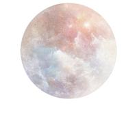 Sticky Notes 1 Pcs DIY Kawaii Star Round Sticky Notes Creative Notepad Memo Pad Office School Stationery(Color-3)