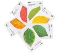 Sticky Notes | 10 x 6.3 cm Easy to Publish 6 Pieces | Fun and Efficient Leaf Shaped Memo Notebooks | Versatile Creation Tool for the Classroom Library