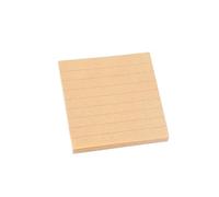 Sticky Notes 3 Packs Kraft Paper Sticky Note Pad, Memo with Grids Lines, for Notes& Reminders(Yellow Lined)