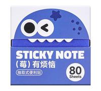 Sticky Notes 3x3 80 Sheets Smooth Writing Stationery | Sticky Note School Supplies for Office School Classroom Dorm Home Desk Work Study Travel Teacher Student Women Kids (Blue)