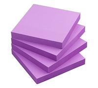 Sticky Notes 3x3 Self-Stick Notes Bright Colors Sticky Notes 4 Pads 100 Sheets/Pad (Purple)