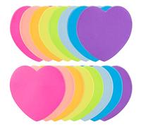 Sticky Notes, 480 Sheets Self Sticky Notes Pad, Pastel Heart Notes Pack, Shaped Bright Stick Notes, Colourful Stick Notes Tabs, Small Pads for Writing in Text Books School Office