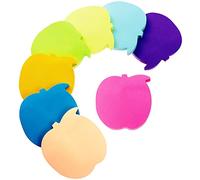 Sticky Notes, 560Sheets Apple Shape Self Sticky Notes Pad, 8 Colors Bright Post Stickies, Super Sticky Notes Pad, Colour Sticky Notes for Office Home School Meeting(76mmx76mm)