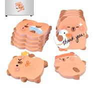 Sticky Notes - 60 Sheets Per Notebook Cartoon Capybara Notepad | Cute Sticky Notes - For Christmas Birthday Office School Home Work Studies Gift