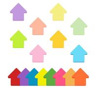 Sticky Notes, 800 Sheets 70x70mm House Shape Self-Sticky Note Pads Bright Colourful Removable Adhesive Memo Pads for Reminder Office School and Home 16 Color (800 Sheets House Shape)