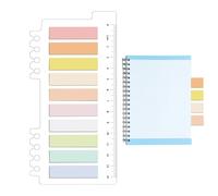 Sticky Notes - Colored Sticky Markers Writable Index Tabs - Enhances Reading Experience Text Strips for Students and Teachers for Notebook, Scrapbook, Files