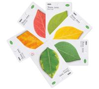 Sticky Notes Cute Markers Easy to Stick | Memo Stickers Leaf Shape for Library, Study Room, Dorm, Home, Students, Teachers, Boys,